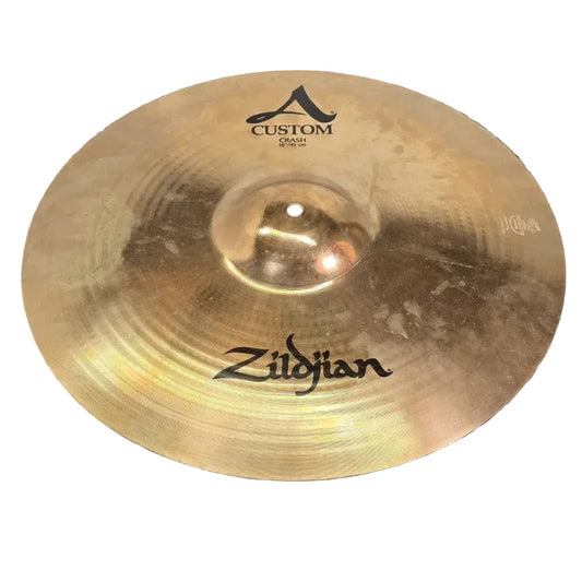 Used Zildjian A Custom Crash Cymbal 18" - Good - Drum Center Of Portsmouth