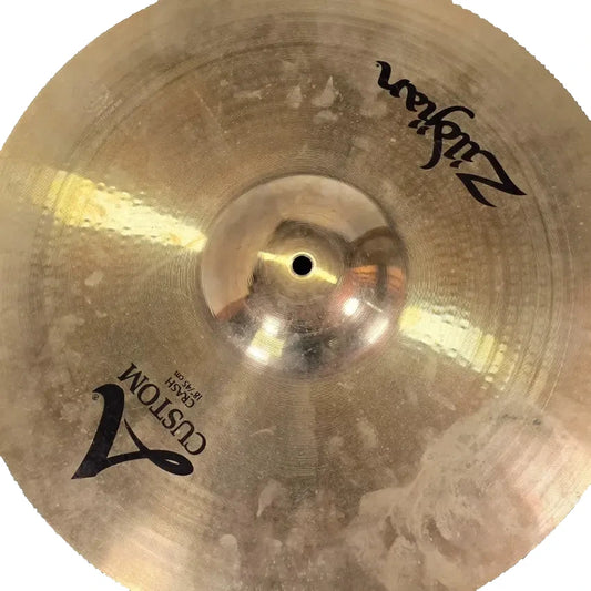 Used Zildjian A Custom Crash Cymbal 18" - Good - Drum Center Of Portsmouth