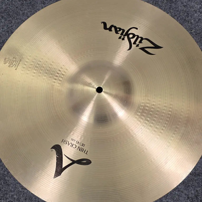 Used Zildjian A Thin Crash Cymbal 18 - Very Good - Drum Center Of Portsmouth