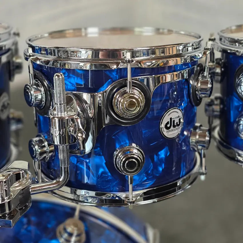 Used DW Collectors VLT 333 Maple 7pc Drum Set Blue Moonstone - Very Good - Drum Center Of Portsmouth