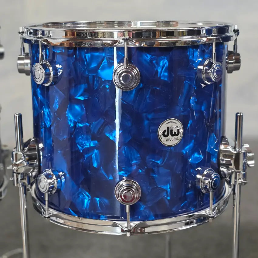 Used DW Collectors VLT 333 Maple 7pc Drum Set Blue Moonstone - Very Good - Drum Center Of Portsmouth