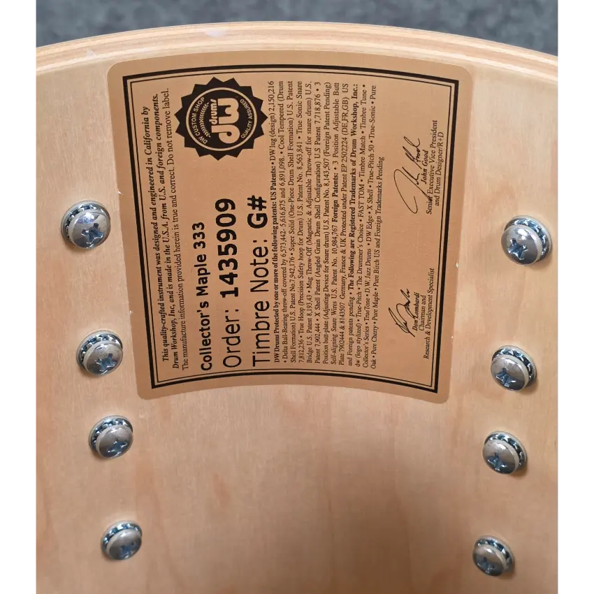 Used DW Collectors VLT 333 Maple 7pc Drum Set Blue Moonstone - Very Good - Drum Center Of Portsmouth