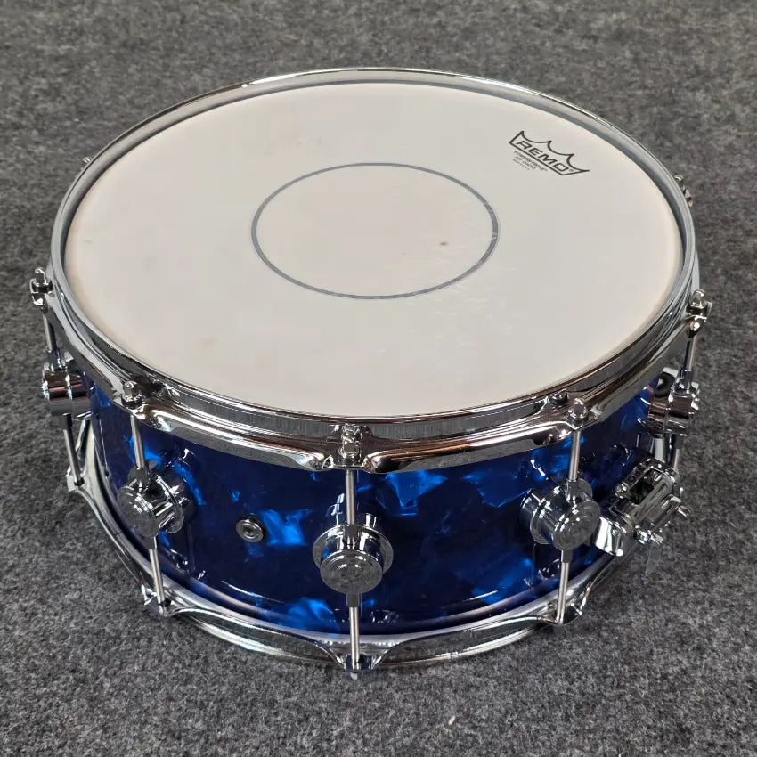 Used DW Collectors VLT 333 Maple 7pc Drum Set Blue Moonstone - Very Good - Drum Center Of Portsmouth