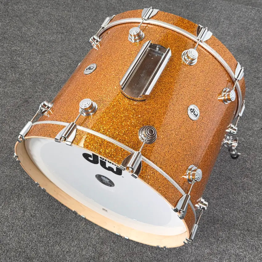 Used DW Collectors VLT 333 Maple 7pc Drum Set Burnt Orange Glass - Very Good - Drum Center Of Portsmouth
