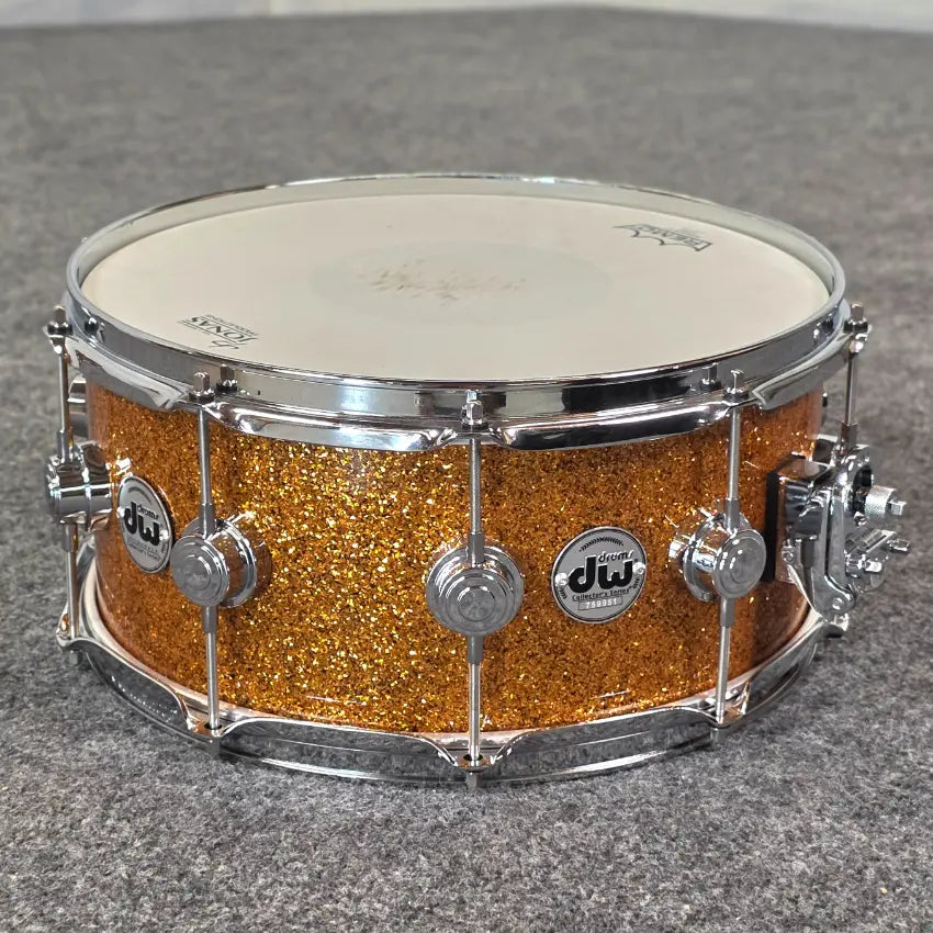 Used DW Collectors VLT 333 Maple 7pc Drum Set Burnt Orange Glass - Very Good - Drum Center Of Portsmouth