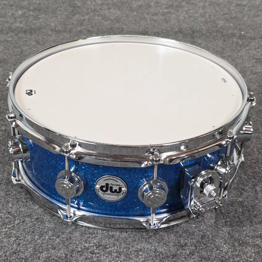 Used DW Collectors VLT 333 Maple 6pc Drum Set Blue Glass - Very Good - Drum Center Of Portsmouth
