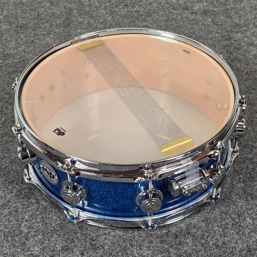 Used DW Collectors VLT 333 Maple 6pc Drum Set Blue Glass - Very Good - Drum Center Of Portsmouth
