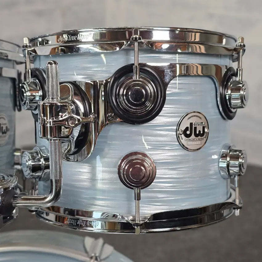 Used DW Collectors VLT 333 Maple 7pc Drum Set Pale Blue Oyster - Very Good - Drum Center Of Portsmouth