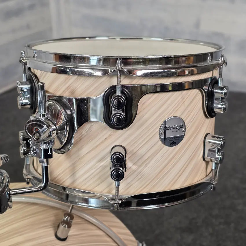 Used PDP Concept Maple 3pc Bop Drum Set Twisted Ivory - Good - Drum Center Of Portsmouth