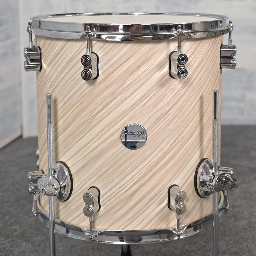 Used PDP Concept Maple 3pc Bop Drum Set Twisted Ivory - Good - Drum Center Of Portsmouth