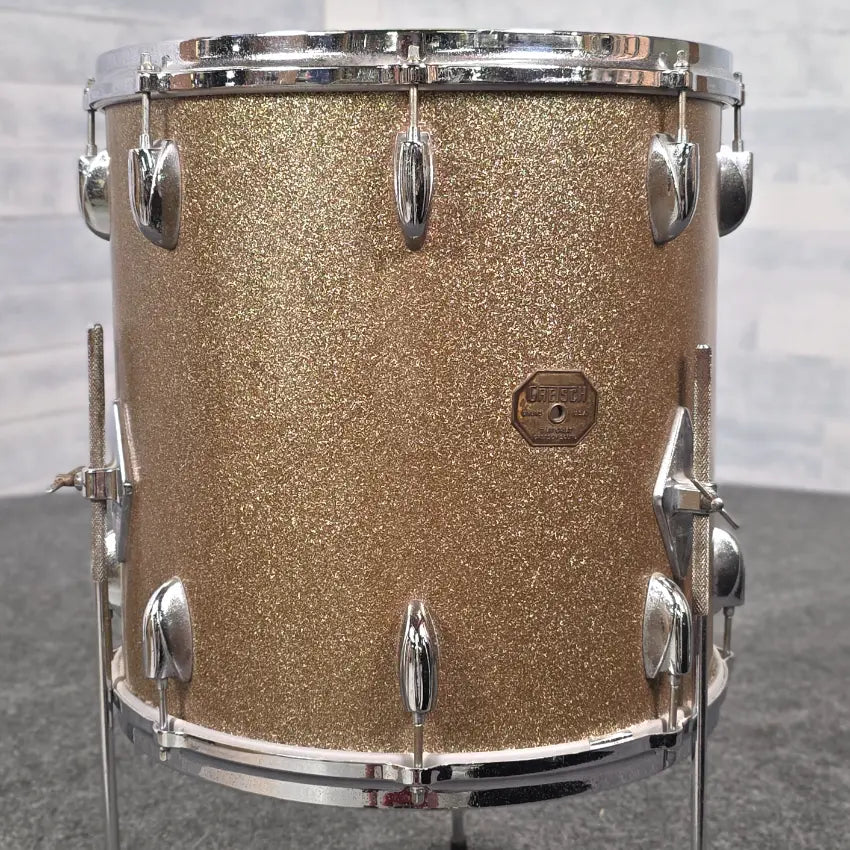 Used Vintage Gretsch Floor Tom 16x16 Champagne Sparkle - Good - Drum Center Of Portsmouth