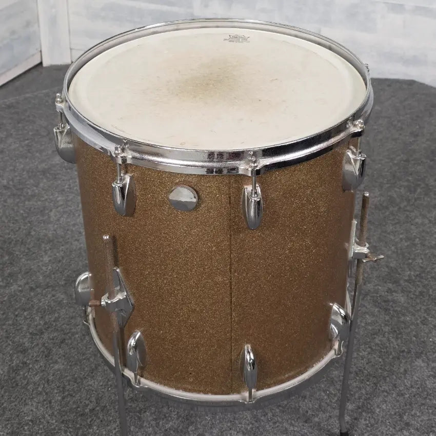 Used Vintage Gretsch Floor Tom 16x16 Champagne Sparkle - Good - Drum Center Of Portsmouth