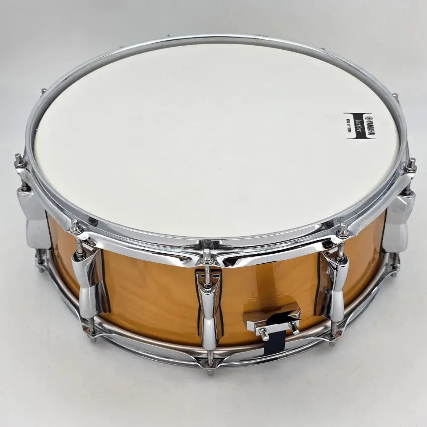 Used Yamaha Stage Custom Birch Snare Drum 14x5.5 Natural Wood - Very Good - Drum Center Of Portsmouth