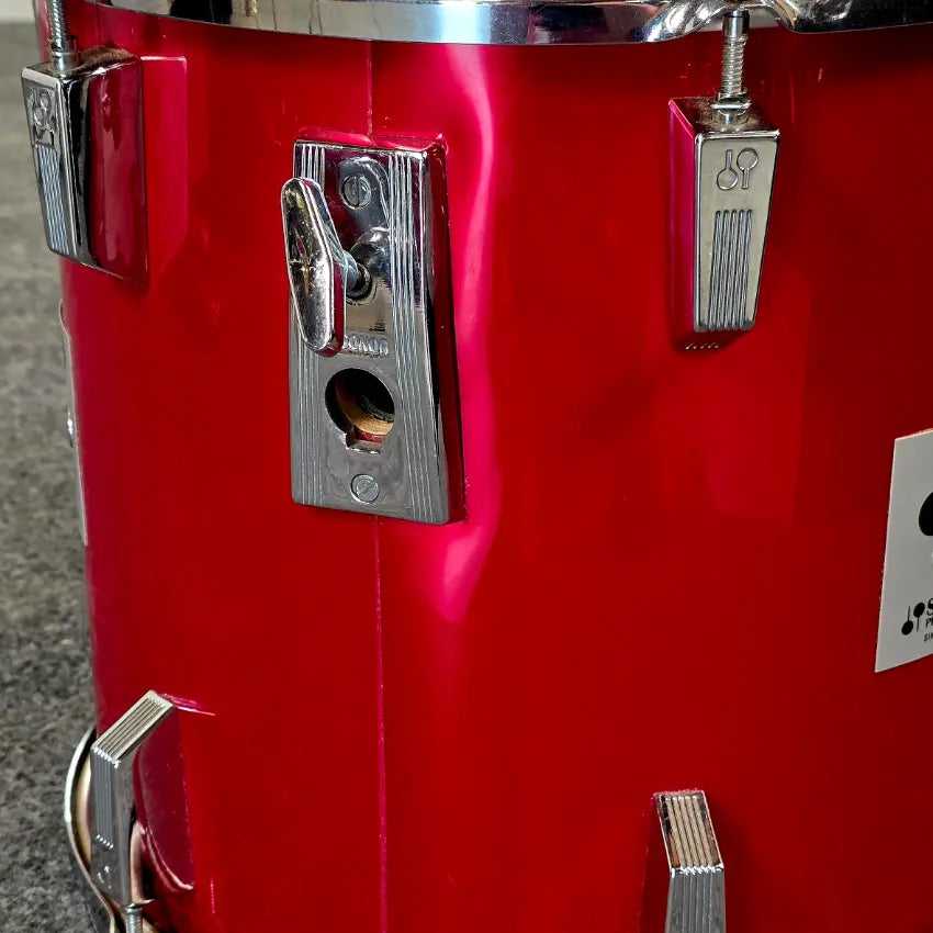 Used Vintage Sonor Phonic Plus 5pc Drum Set Candy Apple Red - Very Good - Drum Center Of Portsmouth