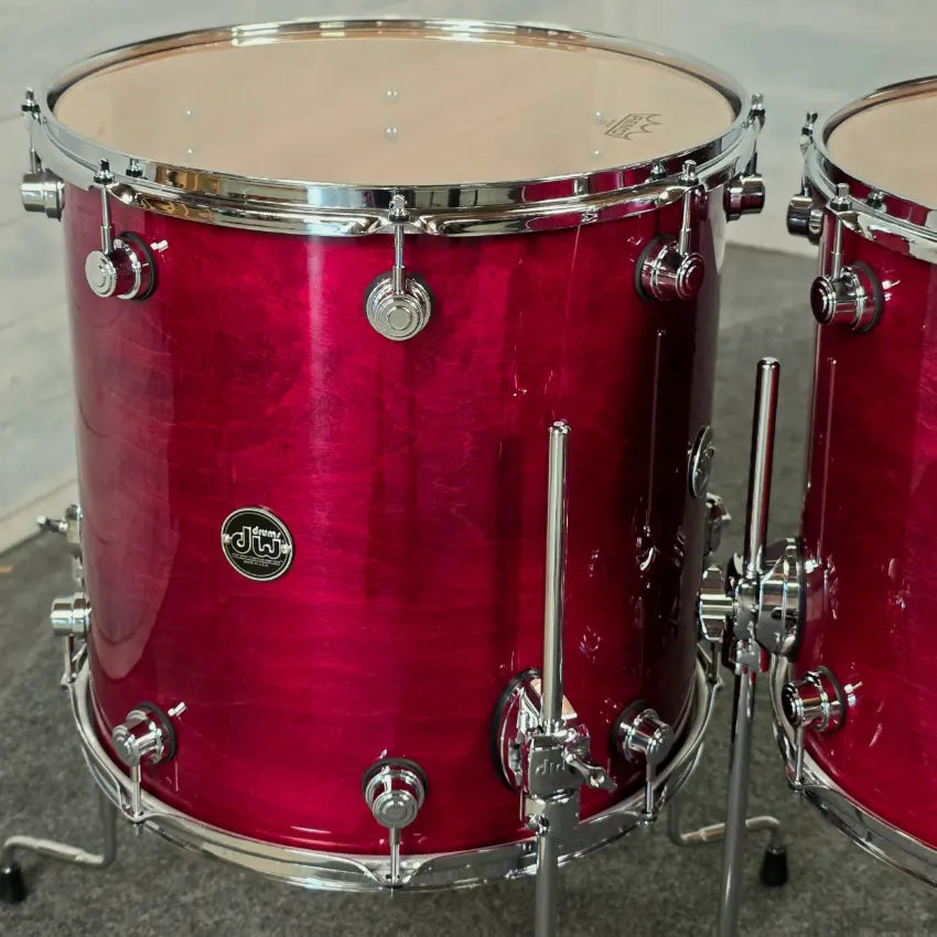 Used DW Performance 5pc Drum Set Cherry Stain - Very Good - Drum Center Of Portsmouth