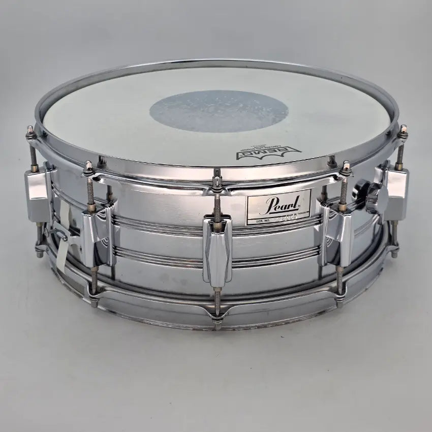 Used Pearl MIJ Steel Shell Snare Drum 14x5.5 - Good - Drum Center Of Portsmouth