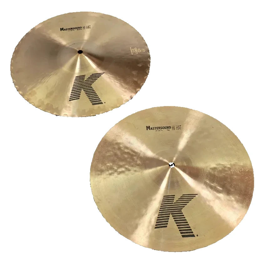 Used Zildjian K Mastersound Hi Hat Cymbals 14 - Very Good - Drum Center Of Portsmouth