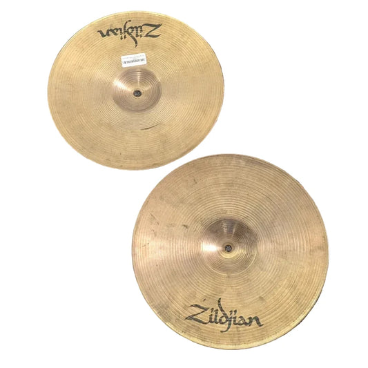 Used Vintage Zildjian A New Beat Hi Hat Cymbals 14" - Good - Drum Center Of Portsmouth