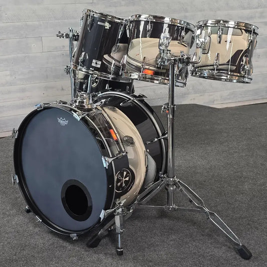 Used Remo Mastertouch 7pc Drum Set Custom Porsche Wrap - Very Good - Drum Center Of Portsmouth