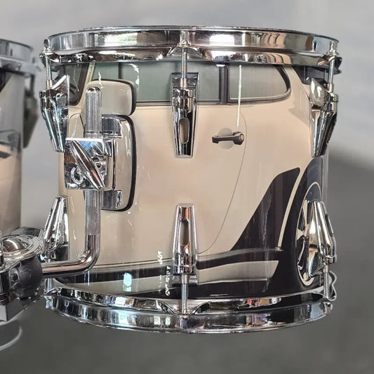Used Remo Mastertouch 7pc Drum Set Custom Porsche Wrap - Very Good - Drum Center Of Portsmouth