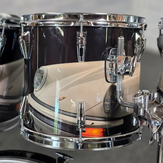 Used Remo Mastertouch 7pc Drum Set Custom Porsche Wrap - Very Good - Drum Center Of Portsmouth
