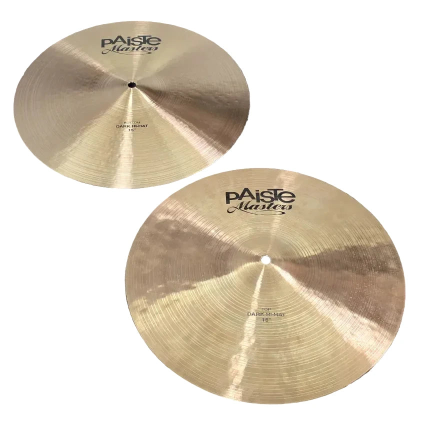 Used Paiste Masters Dar Hi Hat Cymbals 15 - Very Good - Drum Center Of Portsmouth