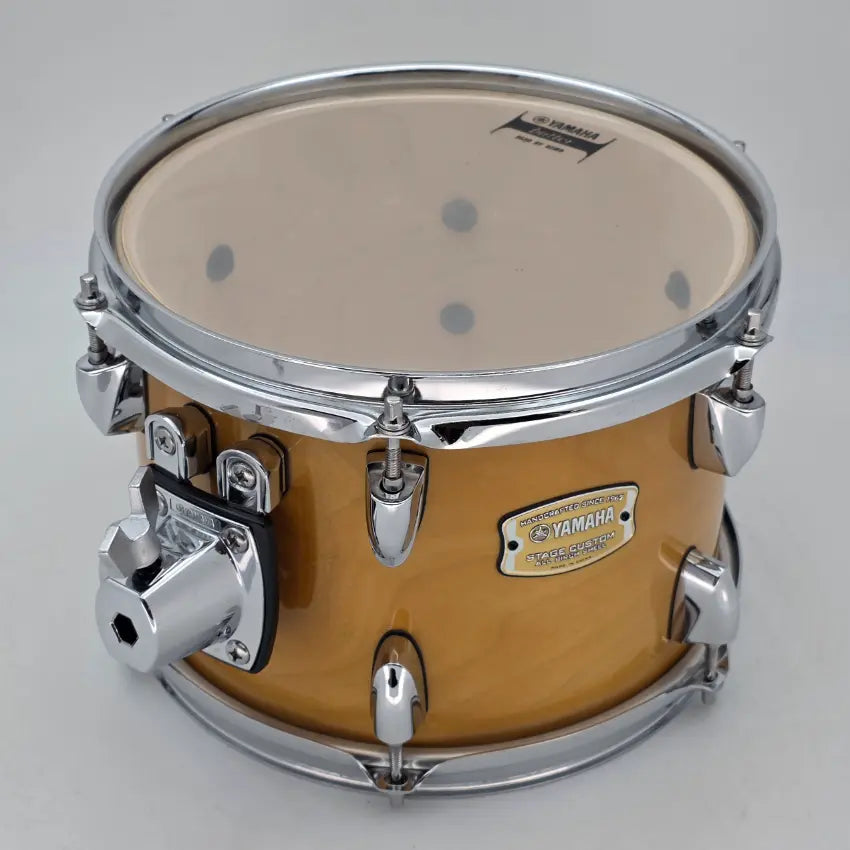 Used Yamaha Stage Custom Birch Rack Tom 10x7 Natural Wood - Very Good - Drum Center Of Portsmouth