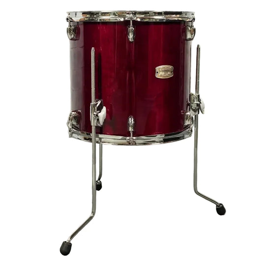 Used Yamaha Stage Custom Birch Floor Tom 14x13 Cranberry Red - Very Good - Drum Center Of Portsmouth