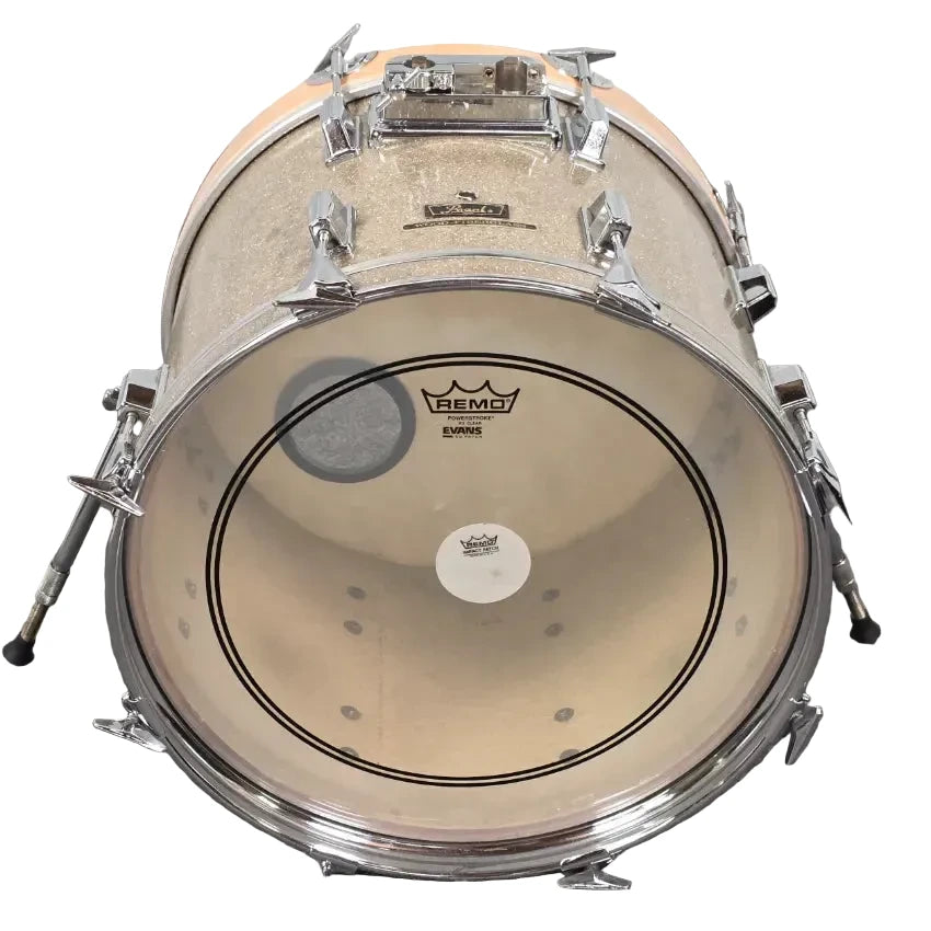 Used Pearl Wood FiberGlass Bass Drum 18x14 Gold Sparkle - Drum Center Of Portsmouth