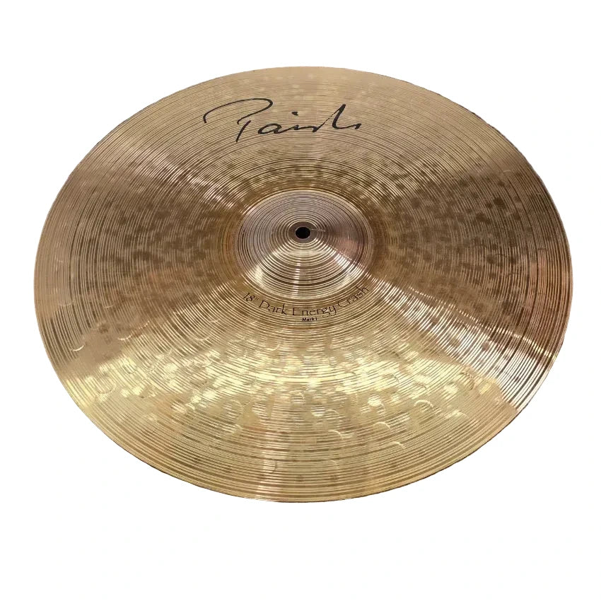 Used Paiste Signature Dark Energy Crash Cymbal Mark I 18" - Very Good - Drum Center Of Portsmouth