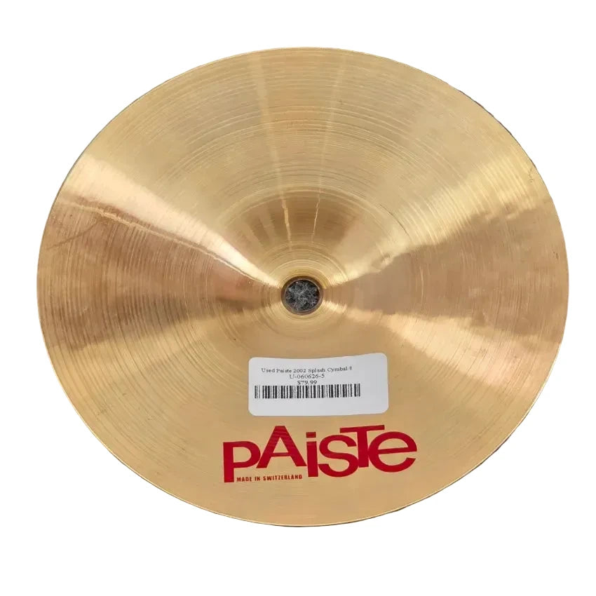 Used Paiste 2002 Splash Cymbal 8" - Fair - Drum Center Of Portsmouth