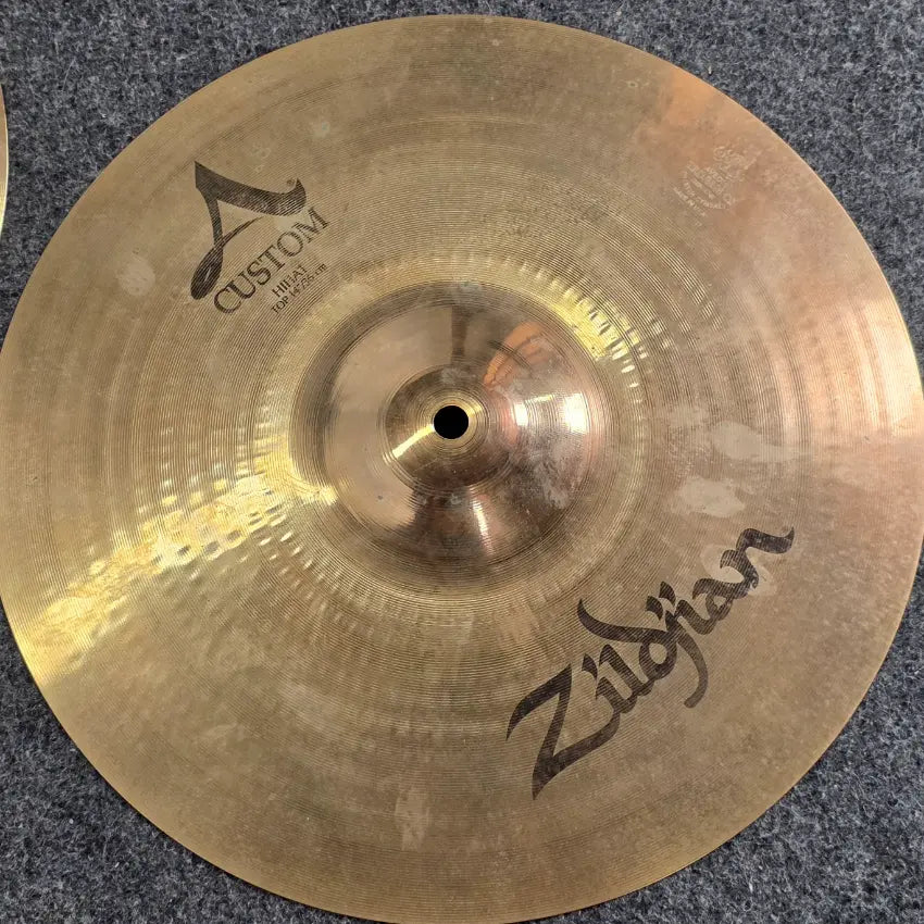 Used Zildjian A Custom Hi Hat Cymbals 14" - Good - Drum Center Of Portsmouth
