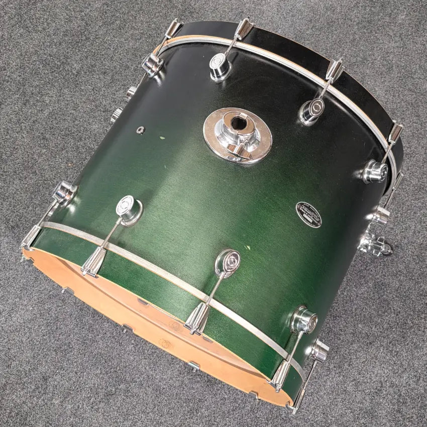 Used Pacific MX 5pc Drum Set Satin Green to Black Fade - Fair - Drum Center Of Portsmouth
