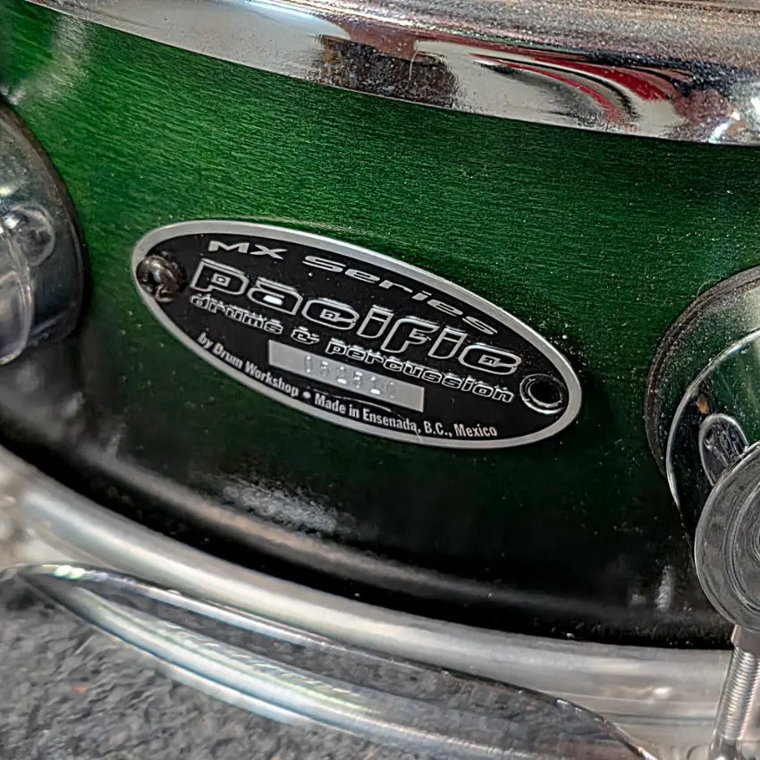 Used Pacific MX 5pc Drum Set Satin Green to Black Fade - Fair - Drum Center Of Portsmouth