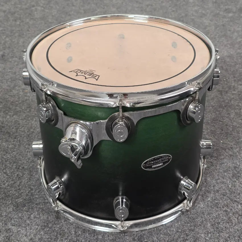 Used Pacific MX 5pc Drum Set Satin Green to Black Fade - Fair - Drum Center Of Portsmouth