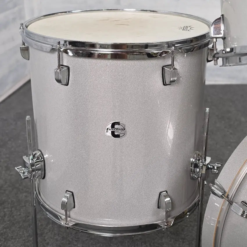 Used Ludwig Accent 5pc Drum Set Silver Sparkle - Fair - Drum Center Of Portsmouth