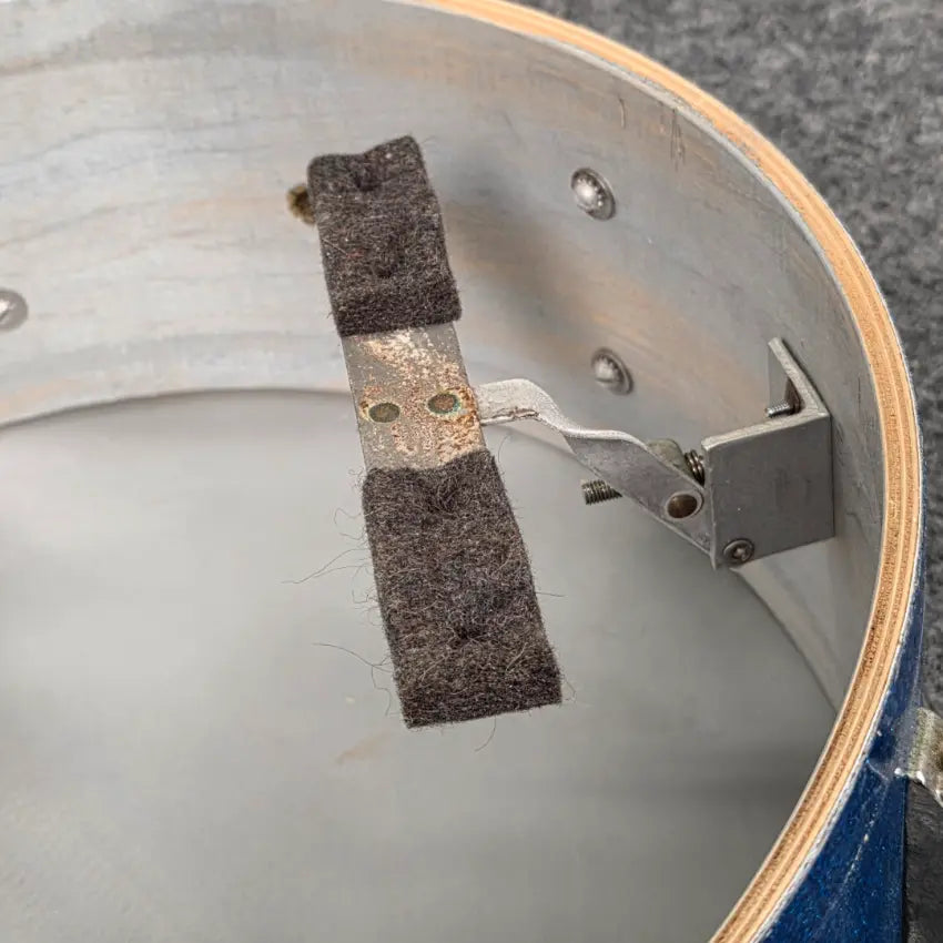 Used Vintage Gretsch Dixieland Snare Drum 14x5.5 Blue Sparkle - Good - Drum Center Of Portsmouth