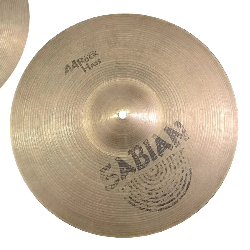 Used Sabian AA Rock Hi Hat Cymbals 14 - Good - Drum Center Of Portsmouth