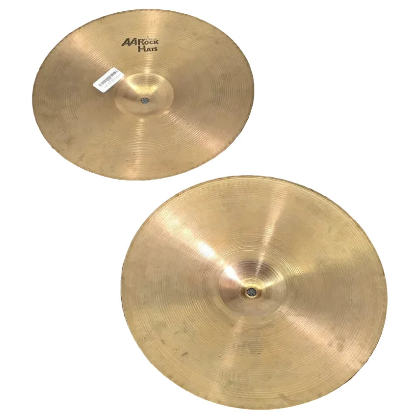 Used Sabian AA Rock Hi Hat Cymbals 14 - Good - Drum Center Of Portsmouth
