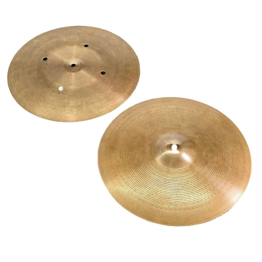 Used Zildjian A Hollow Logo Quick Beat Hi Hat Cymbals 15" 1168/1716 grams - Good - Drum Center Of Portsmouth