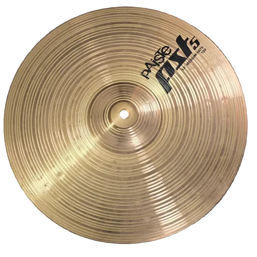 Used Paiste PST 5 Medium Hi Hat Cymbals 14" - Good - Drum Center Of Portsmouth