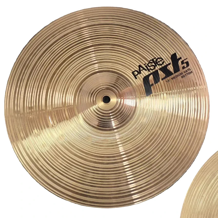 Used Paiste PST 5 Medium Hi Hat Cymbals 14" - Good - Drum Center Of Portsmouth