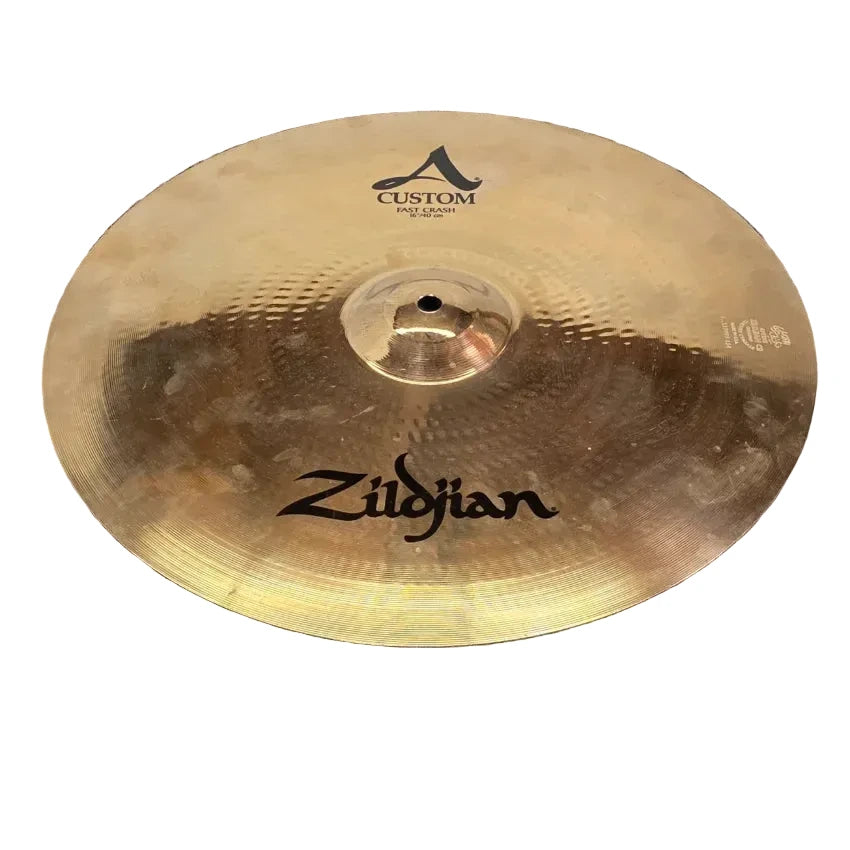 Used Zildjian A Custom Fast Crash Cymbal 16" - Good - Drum Center Of Portsmouth