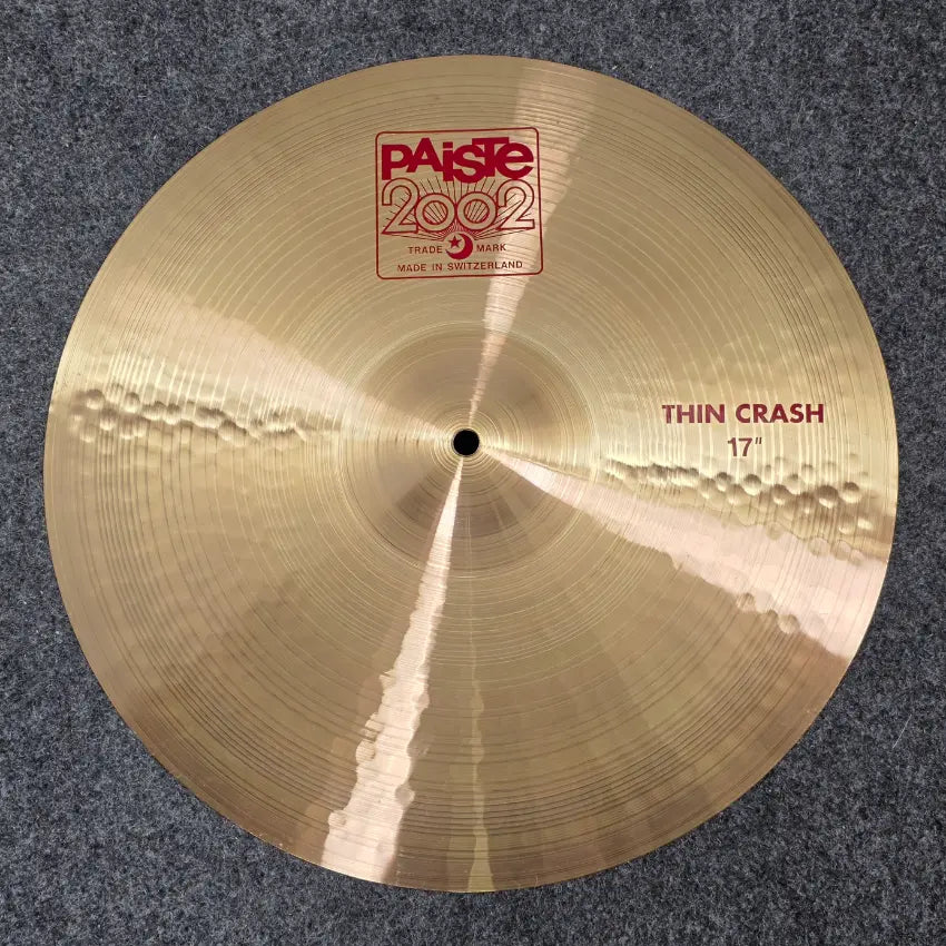 Used Paiste 2002 Thin Crash Cymbal 17" - Very Good - Drum Center Of Portsmouth