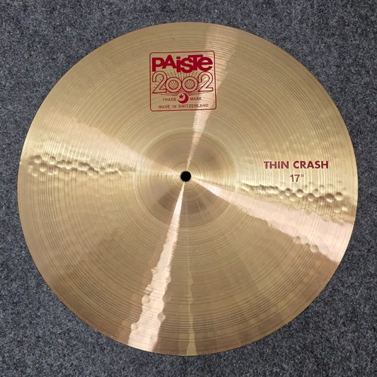 Used Paiste 2002 Thin Crash Cymbal 17" - Very Good - Drum Center Of Portsmouth
