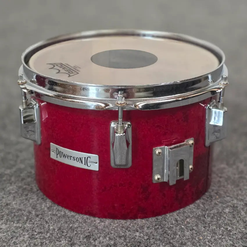 Used Vintage Powersonic Concert Toms 8x5.5 & 10x6.5 Red - Fair - Drum Center Of Portsmouth
