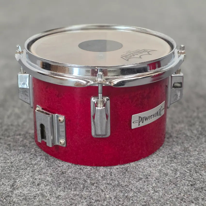 Used Vintage Powersonic Concert Toms 8x5.5 & 10x6.5 Red - Fair - Drum Center Of Portsmouth