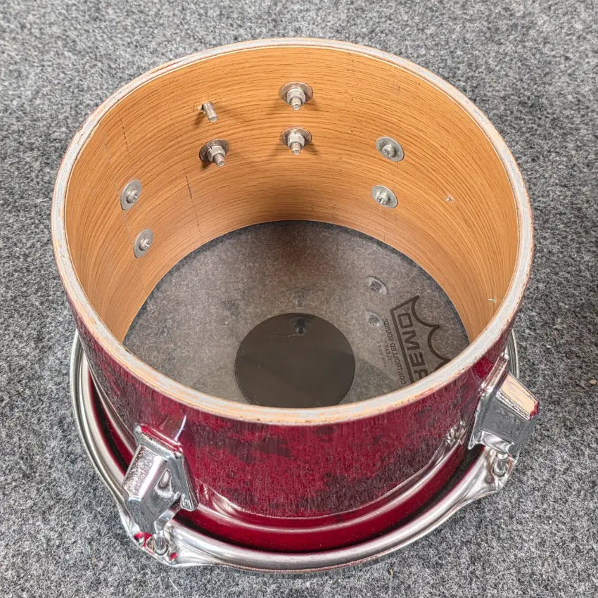 Used Vintage Powersonic Concert Toms 8x5.5 & 10x6.5 Red - Fair - Drum Center Of Portsmouth