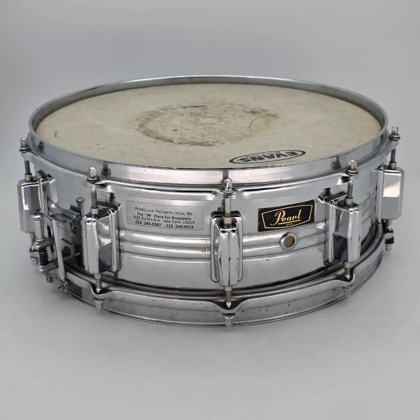 Used Vintage Pearl Jupiter Chrome Over Brass Snare Drum 14x5 - Very Good - Drum Center Of Portsmouth