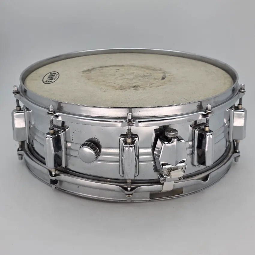 Used Vintage Pearl Jupiter Chrome Over Brass Snare Drum 14x5 - Very Good - Drum Center Of Portsmouth
